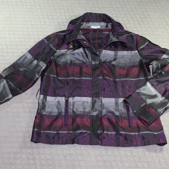 Vintage Cache Size: M Purple, Grey and Silver Jacket - Picture 1 of 5